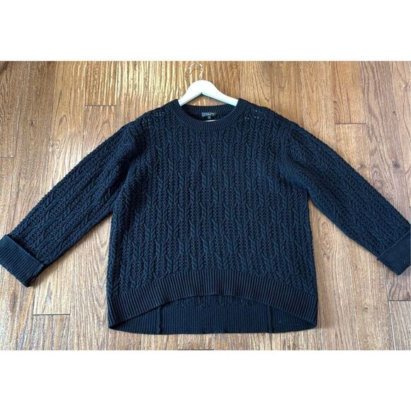 Rag & Bone 100% wool Divya cable crochet knit sweater large - Picture 13 of 13